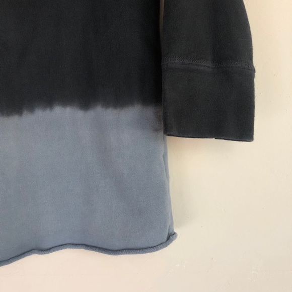 James Perse Raw Edge Dip Dye Pullover Long Sleeve - Picture 5 of 7